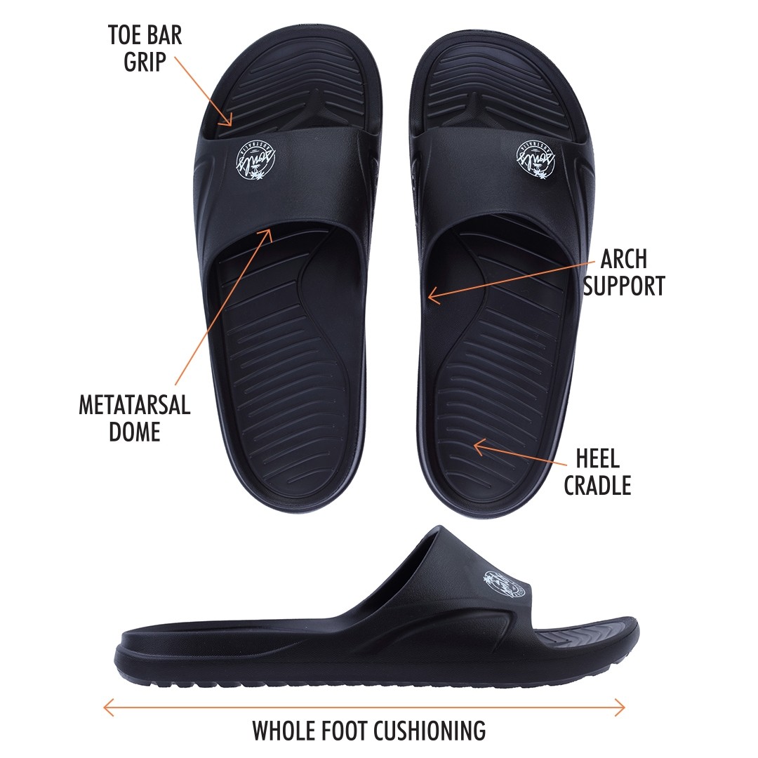 Unisex Orthopaedic Slides Black Unisex Orthopaedic Slides Orthopaedic Slides